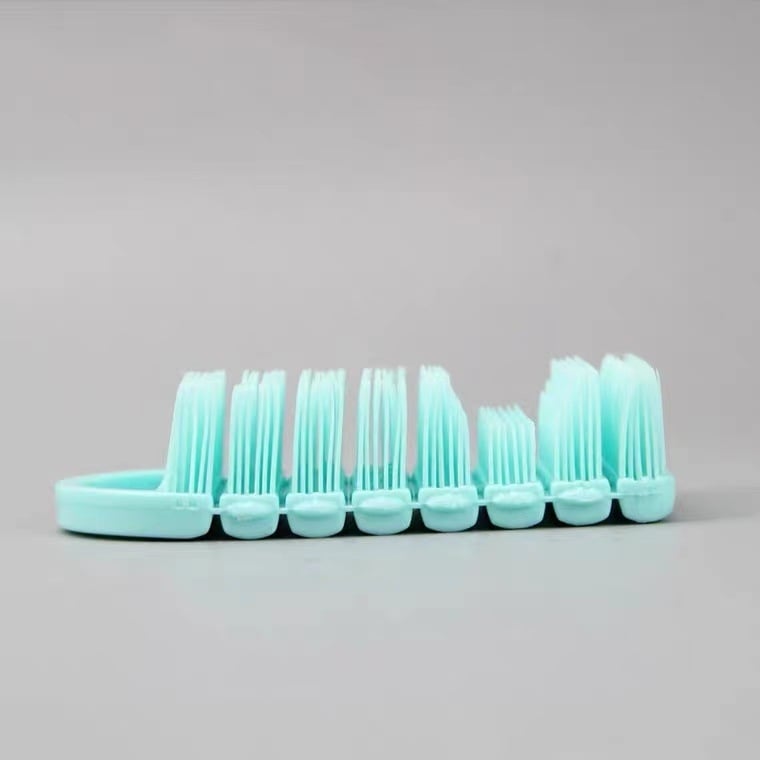AISEN Perie flexibilă moale Gap Brush pentru curățarea spațiilor dintre unghii – PP/Nylon, 160 buc., Ambalaj individual