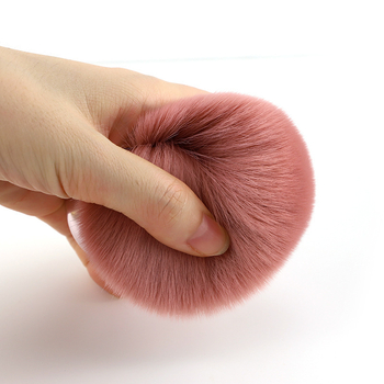 Πινέλο μακιγιάζ με συνθετικές τρίχες, πλαστική λαβή, τσάντα, μονή συσκευασία