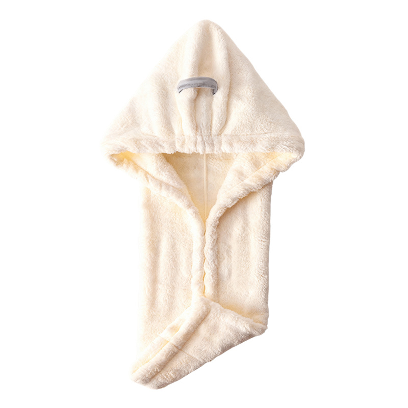 Kapa za sušenje kose od koralnog fleesa, ultra upijajuća i brzo suši, jednodjelni dizajn, za žene i odrasle, višekratna uporaba