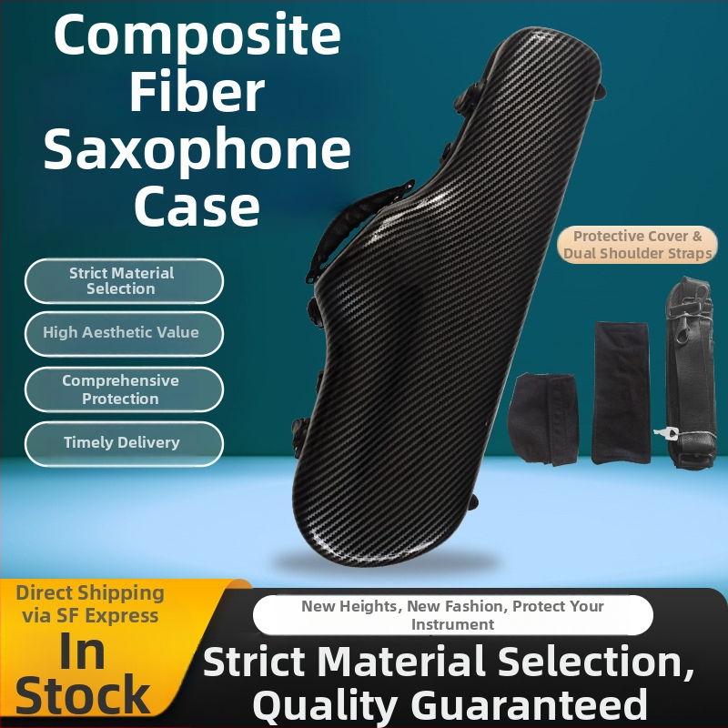 Saxofónová taška – ABS+PC konštrukcia, Sanson značka, vodeodolná a odolná voči opotrebeniu, ramenný popruh s vankúšom vzduchu