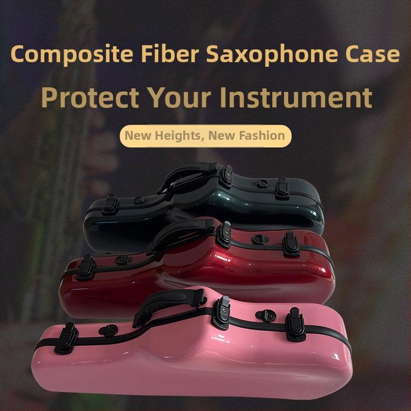 Saxofónová taška – ABS+PC konštrukcia, Sanson značka, vodeodolná a odolná voči opotrebeniu, ramenný popruh s vankúšom vzduchu