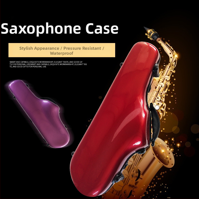 Saxofónová taška – ABS+PC konštrukcia, Sanson značka, vodeodolná a odolná voči opotrebeniu, ramenný popruh s vankúšom vzduchu