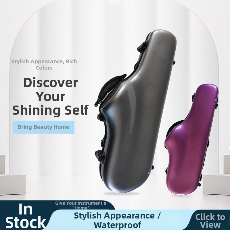 Saxofónová taška – ABS+PC konštrukcia, Sanson značka, vodeodolná a odolná voči opotrebeniu, ramenný popruh s vankúšom vzduchu