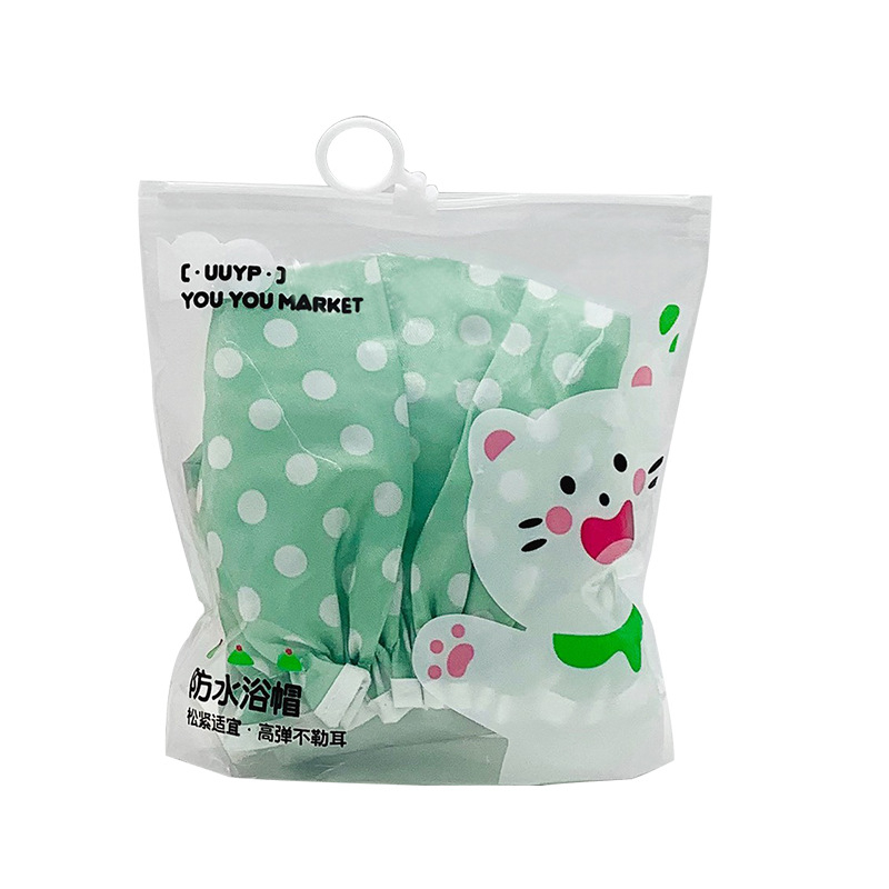 EVA kapa za tuširanje za odrasle, višekratna upotreba, crtani stil, tisak logotipa dostupan, težina 50 g