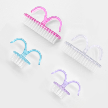 Perie de manichiură cu vârf de corn, portabilă și multifuncțională, pensulă transparentă pentru curățarea prafului de pe unghii, Guangzhou origine