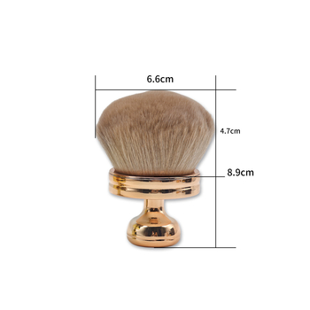 Βούρτσα για θεμέλιο και ρουζ με κεφαλή μανιταριού – συνθετικές τρίχες, πλαστικό κοντάρι, φορητή, σε συσκευασία κουτί