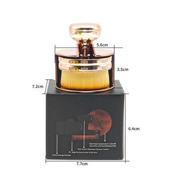 Βούρτσα για θεμέλιο και ρουζ με κεφαλή μανιταριού – συνθετικές τρίχες, πλαστικό κοντάρι, φορητή, σε συσκευασία κουτί