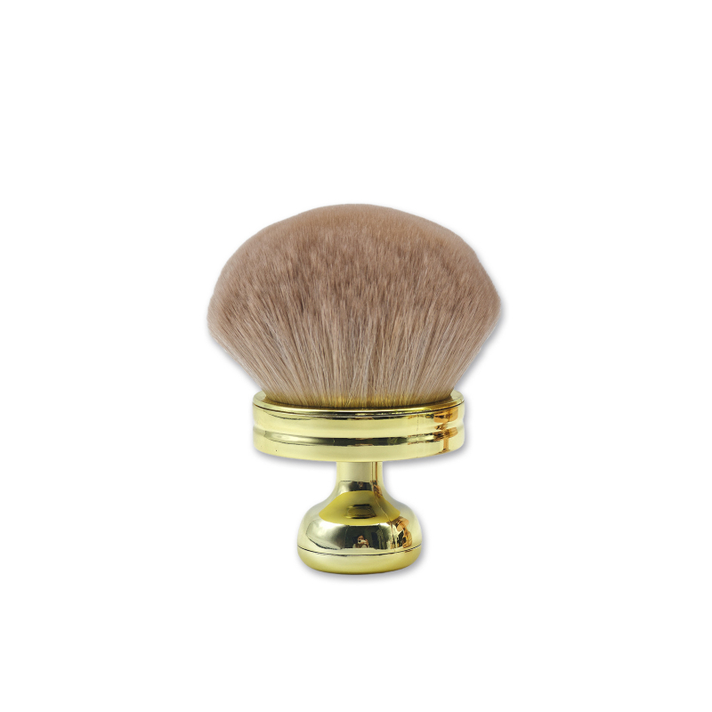 Βούρτσα για θεμέλιο και ρουζ με κεφαλή μανιταριού – συνθετικές τρίχες, πλαστικό κοντάρι, φορητή, σε συσκευασία κουτί