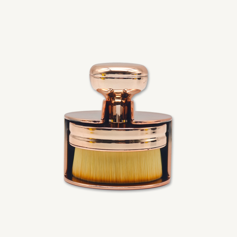 Βούρτσα για θεμέλιο και ρουζ με κεφαλή μανιταριού – συνθετικές τρίχες, πλαστικό κοντάρι, φορητή, σε συσκευασία κουτί