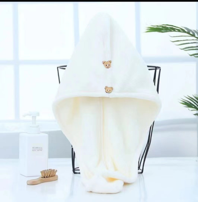 Šal za sušenje kose od fleesa, mekan i udoban, 150D pređa, obična tkanina, 80-99 g