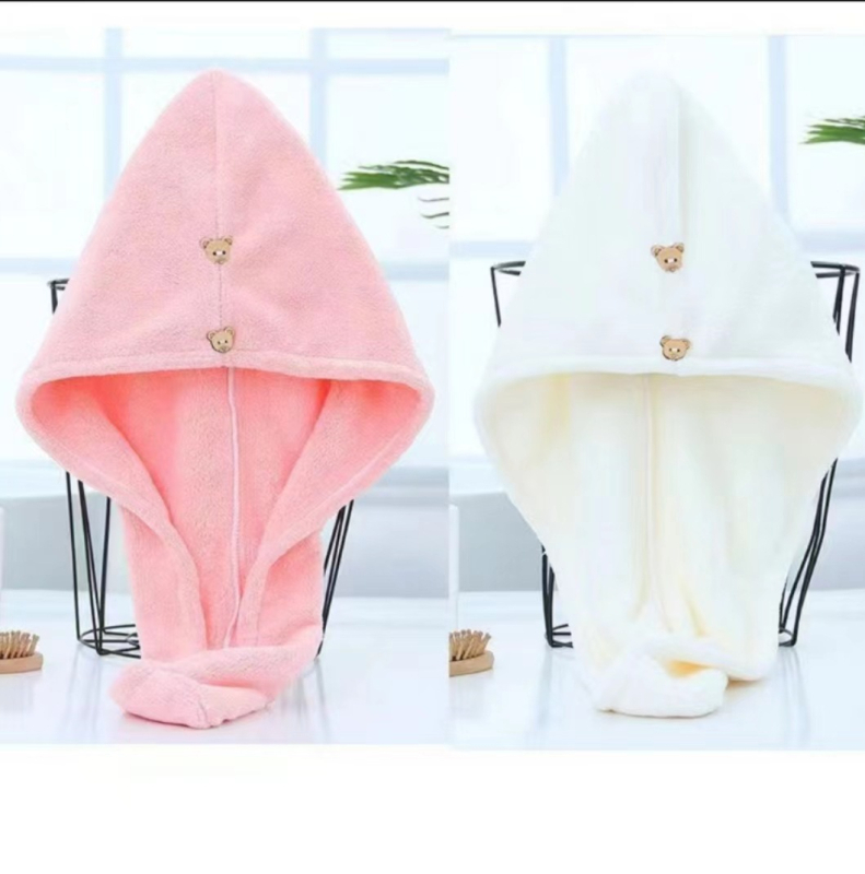 Šal za sušenje kose od fleesa, mekan i udoban, 150D pređa, obična tkanina, 80-99 g