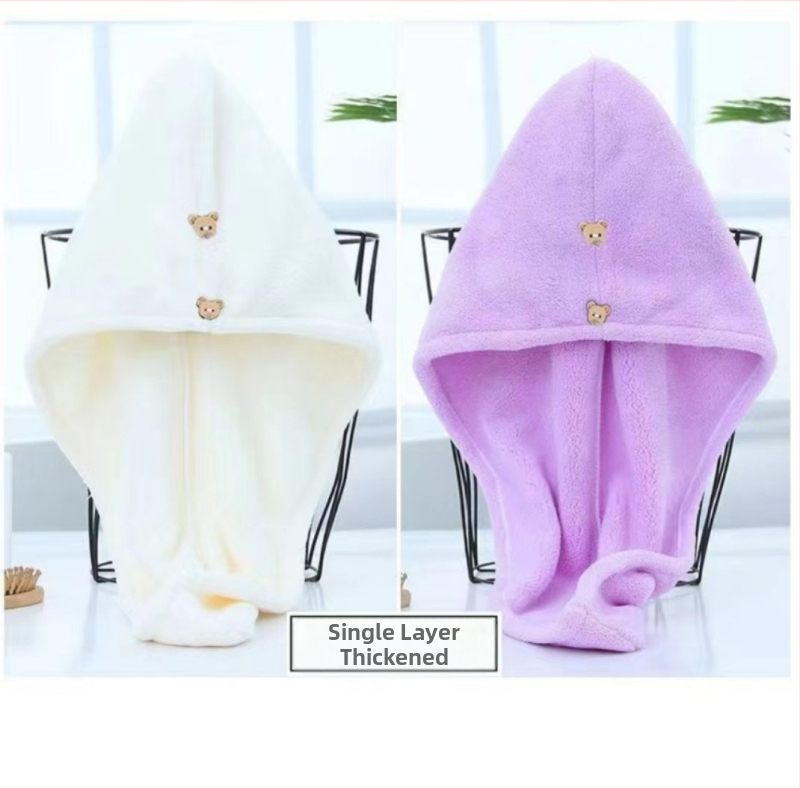 Šal za sušenje kose od fleesa, mekan i udoban, 150D pređa, obična tkanina, 80-99 g