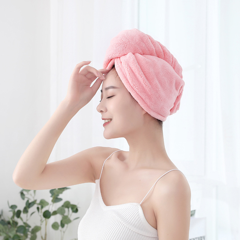 Šal za sušenje kose od fleesa, mekan i udoban, 150D pređa, obična tkanina, 80-99 g