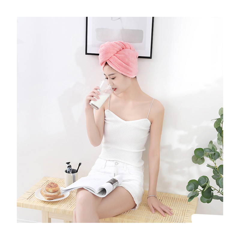 Šal za sušenje kose od fleesa, mekan i udoban, 150D pređa, obična tkanina, 80-99 g