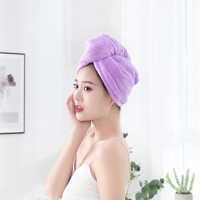 Šal za sušenje kose od fleesa, mekan i udoban, 150D pređa, obična tkanina, 80-99 g