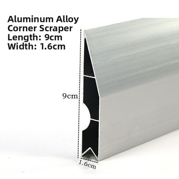 Aluminijski alat za izravnavanje maltera višenamjenski za kutove zidova i podova, duljina 1,2 m
