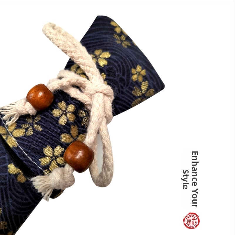 Τσαντάκι φλάουτου από βαμβάκι με επένδυση βελούδου (mercerized), ζωικό μοτίβο, διαπνέουσα και ελαφριά