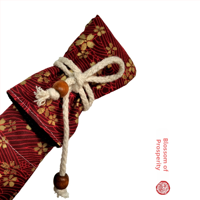 Τσαντάκι φλάουτου από βαμβάκι με επένδυση βελούδου (mercerized), ζωικό μοτίβο, διαπνέουσα και ελαφριά