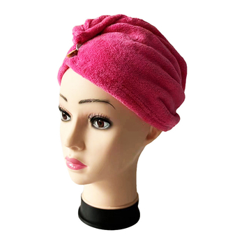 Kapica za sušenje kose od koralnog pliša, superapsorbirajuća i brzo suši, 100–119 g, šiveno - The Joyful Show