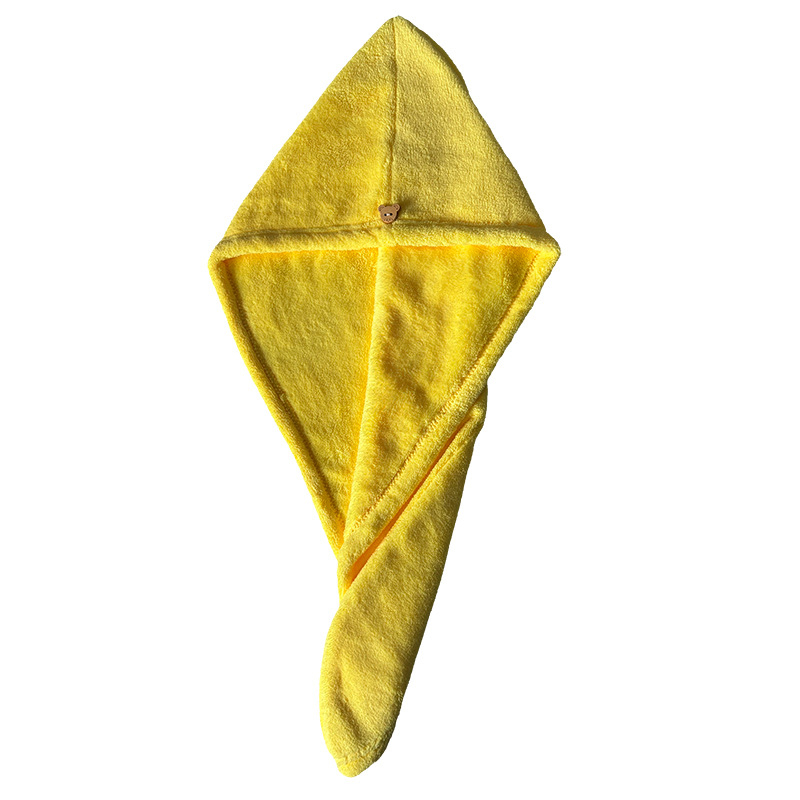 Kapica za sušenje kose od koralnog pliša, superapsorbirajuća i brzo suši, 100–119 g, šiveno - The Joyful Show