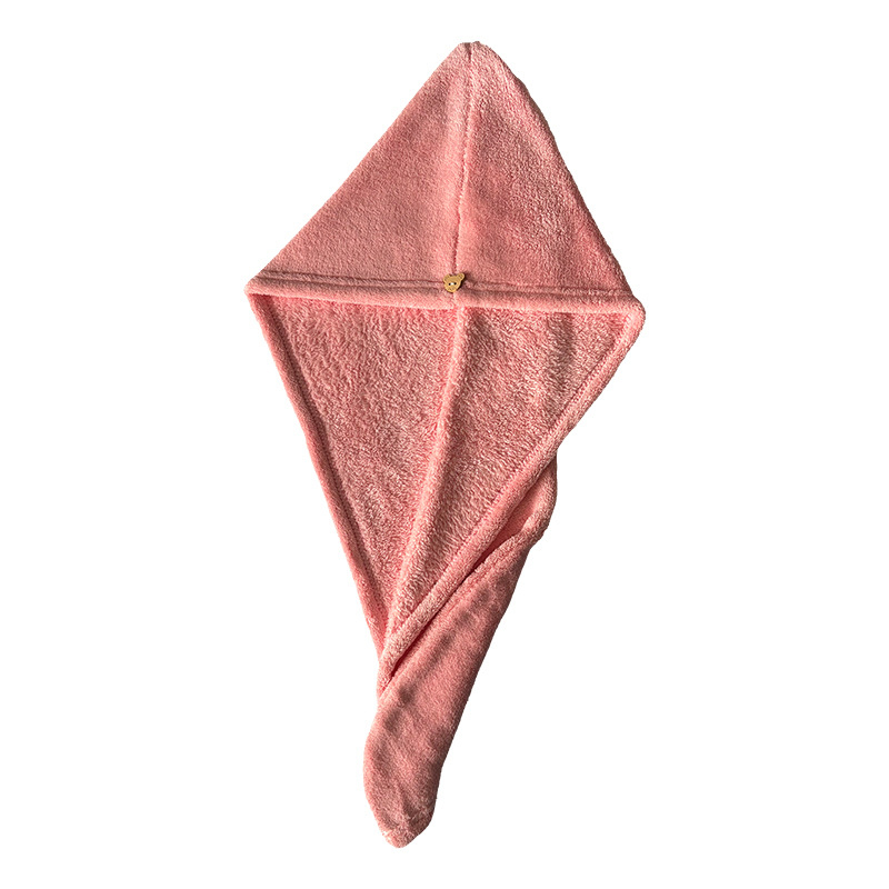 Kapica za sušenje kose od koralnog pliša, superapsorbirajuća i brzo suši, 100–119 g, šiveno - The Joyful Show