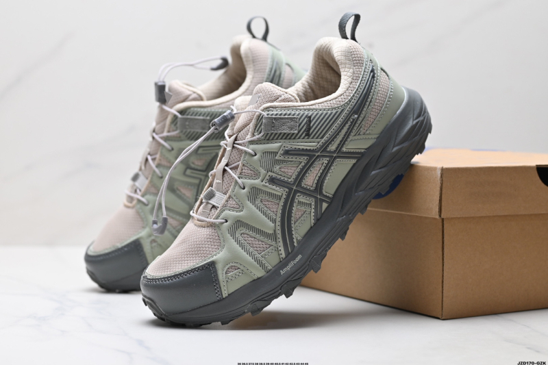 GEL-Sonoma uniszex futócipő kültéri túrákhoz, textil felsőrész, gumi talp, fűzős zárás