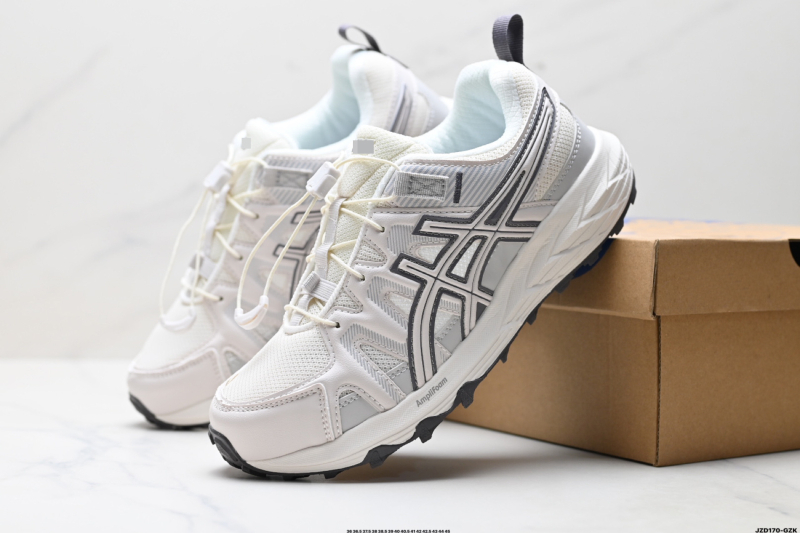 GEL-Sonoma uniszex futócipő kültéri túrákhoz, textil felsőrész, gumi talp, fűzős zárás