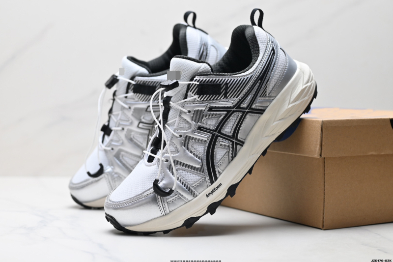 GEL-Sonoma uniszex futócipő kültéri túrákhoz, textil felsőrész, gumi talp, fűzős zárás