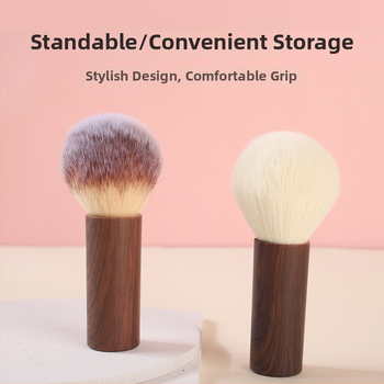 Sminkecset porhoz, szintetikus szálak, műanyag nyél, modell 225, laza púderhez