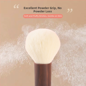 Sminkecset porhoz, szintetikus szálak, műanyag nyél, modell 225, laza púderhez