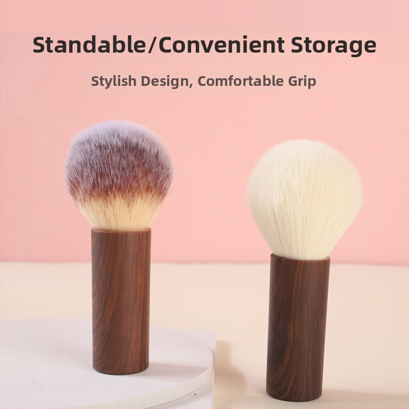 Sminkecset porhoz, szintetikus szálak, műanyag nyél, modell 225, laza púderhez