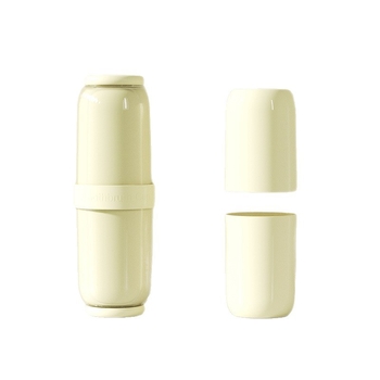 Putni set za četkicu i čašu za ispiranje – Materijal visoke kvalitete, suho/mokro odvajanje, zaštita od prašine, prenosni