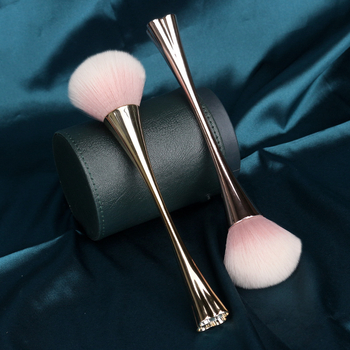 Perie pentru praf de unghii cu design patru foi de trifoi, vârf moale rotund, OEM POTIYA, origine Guangdong