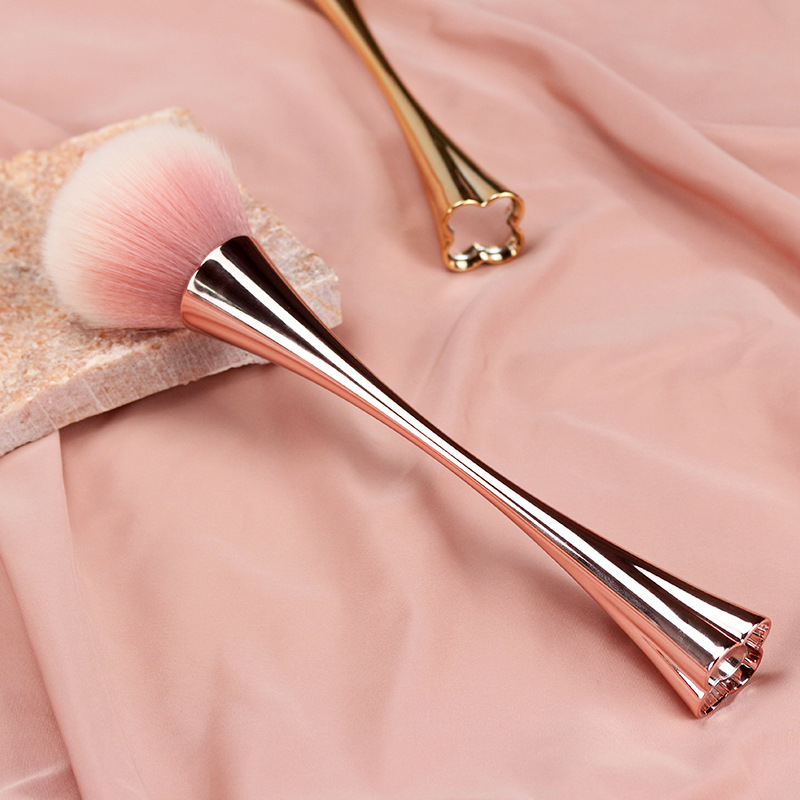 Perie pentru praf de unghii cu design patru foi de trifoi, vârf moale rotund, OEM POTIYA, origine Guangdong