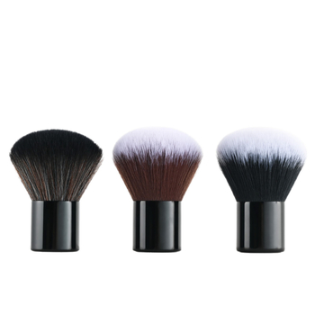 Púder ecset szintetikus szálú sörtével, alumínium nyéllel, rövid nyéllel, tasakos csomagolás, 1 darab