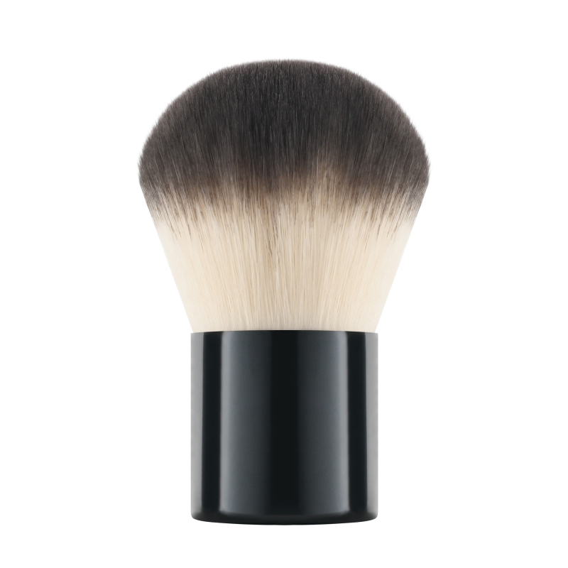 Púder ecset szintetikus szálú sörtével, alumínium nyéllel, rövid nyéllel, tasakos csomagolás, 1 darab