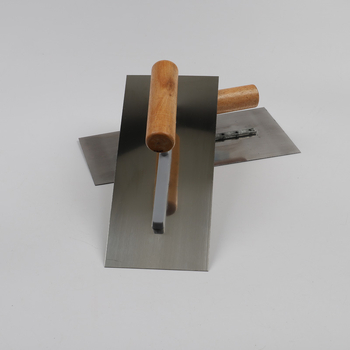 Špatula za malter s drškom od drveta, lamela od karbonskog i nehrđajućeg čelika, debljina 0,5, za gradnju