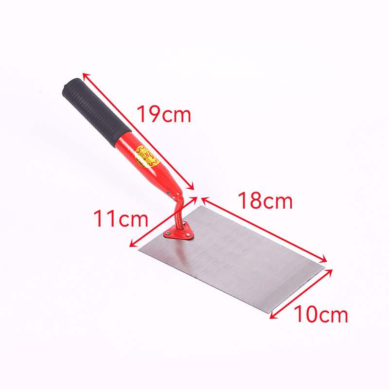 Nehrđajuća čelična trokutasta špahtla s metalnom drškom i blade u obliku breskve za bricklaying i žbukanje — Marka Jinyou, nije uvezeno