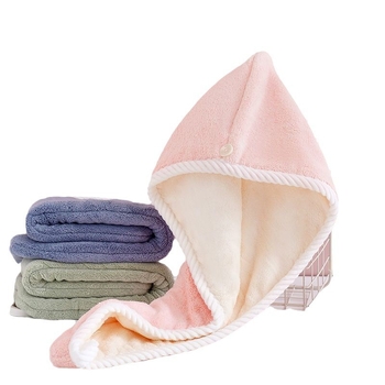 Dvostrani ručnik za kosu za brzo sušenje, izuzetno upijajući, Model D1, 120D Coral Fleece, Plain Weave, 140–169 g