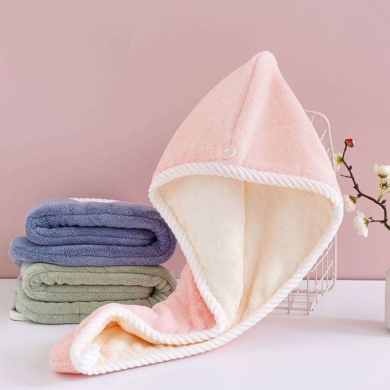 Dvostrani ručnik za kosu za brzo sušenje, izuzetno upijajući, Model D1, 120D Coral Fleece, Plain Weave, 140–169 g