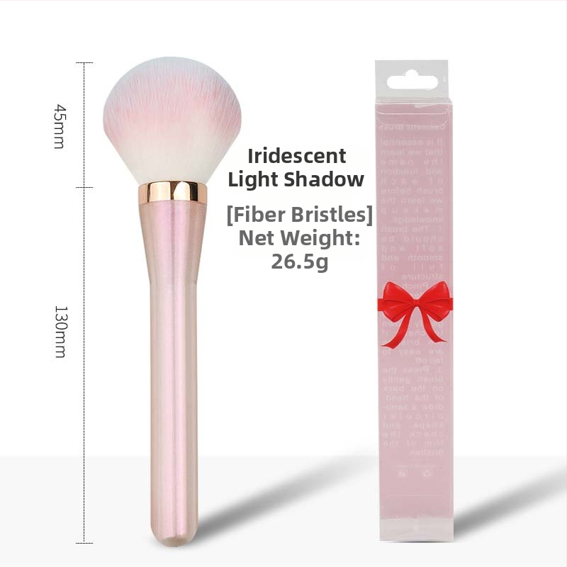 Βούρτσα πούδρας, μακριά λαβή, συνθετικές τρίχες, πλαστική λαβή, συνολικό μήκος 175 mm