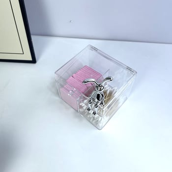 Kutija za pohranu alata za produženje trepavica, s više odjeljaka, otporna na prašinu, prijenosna, od akrila