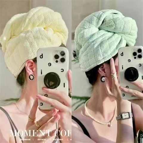 Καπέλο στέγνωσης μαλλιών με γρήγορο στέγνωμα και παχύτερη απορροφητικότητα, πολυεστερική ίνα, 200 g ή περισσότερα, 60 νήματα