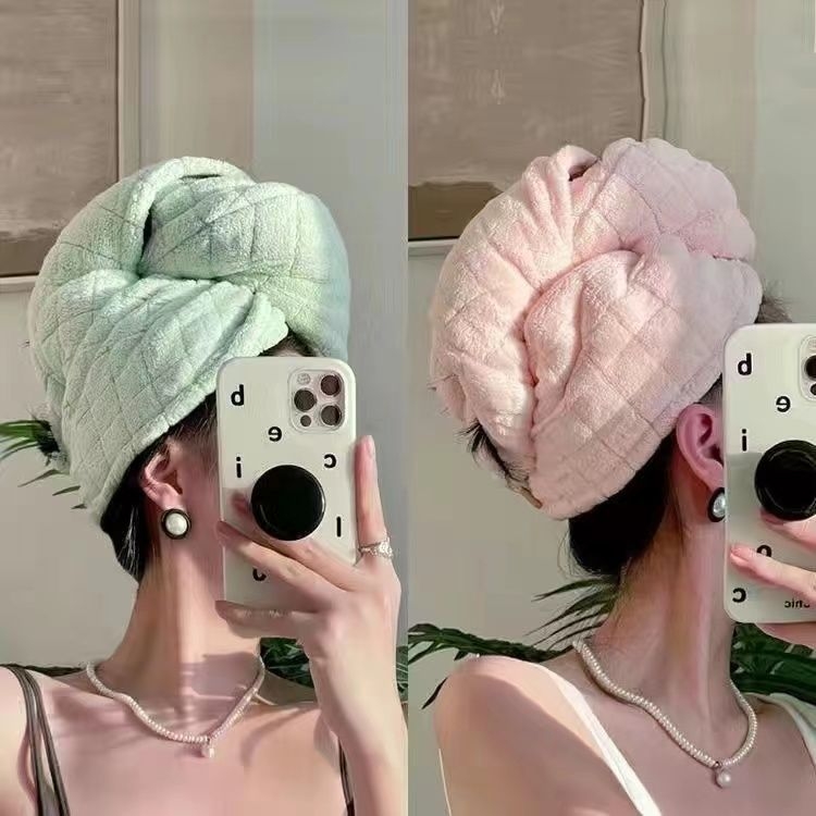 Καπέλο στέγνωσης μαλλιών με γρήγορο στέγνωμα και παχύτερη απορροφητικότητα, πολυεστερική ίνα, 200 g ή περισσότερα, 60 νήματα