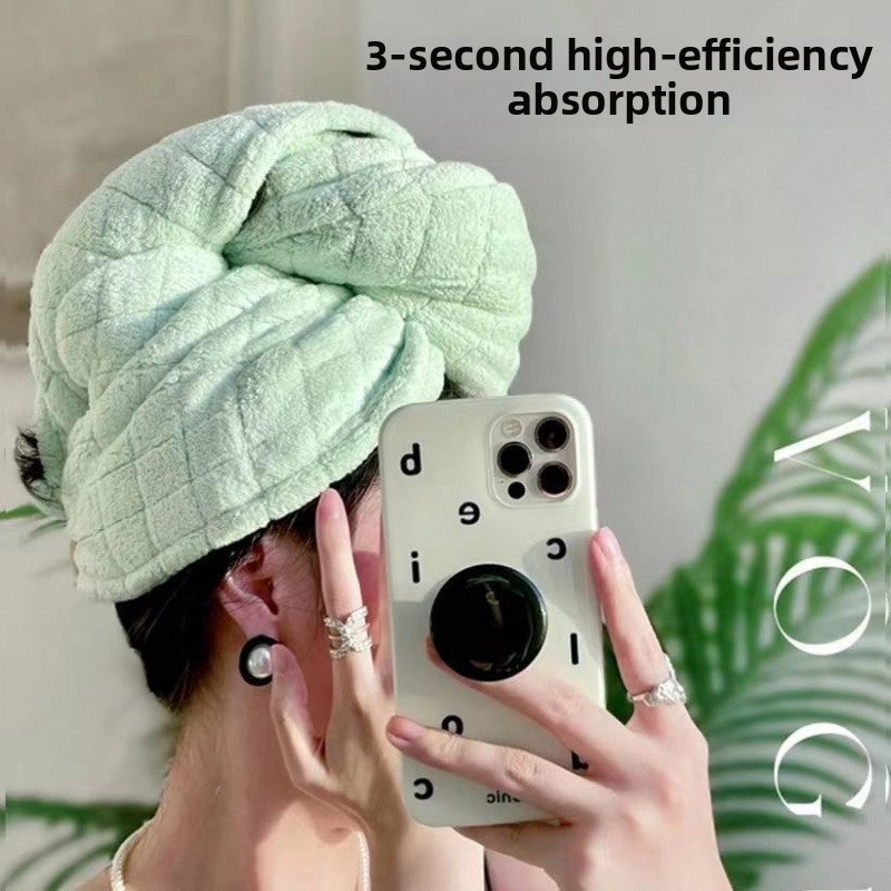 Καπέλο στέγνωσης μαλλιών με γρήγορο στέγνωμα και παχύτερη απορροφητικότητα, πολυεστερική ίνα, 200 g ή περισσότερα, 60 νήματα