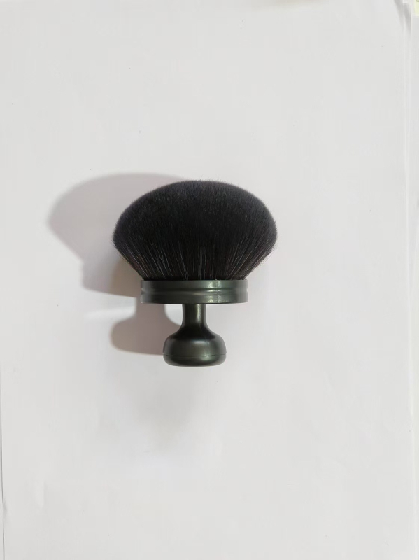 Βούρτσα πούδρας με συνθετικές τρίχες, πλαστική λαβή, με θήκη, σετ 1 τεμάχιο