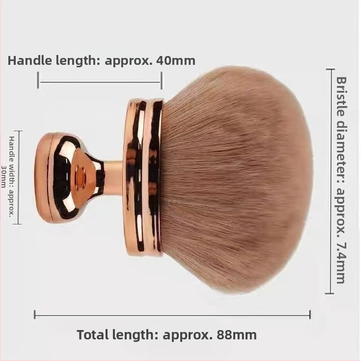 Štetec na sypký púder s umelými vláknami, plastová rúčka, s taškou, 1 kus