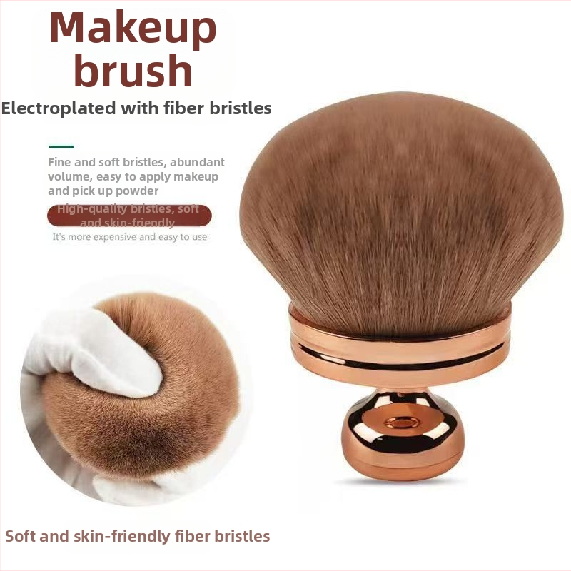 Štetec na sypký púder s umelými vláknami, plastová rúčka, s taškou, 1 kus