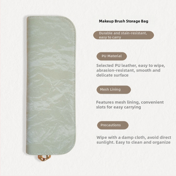 Θήκη αποθήκευσης πινέλων μακιγιάζ – ναϊλον τρίχες, ταξιδιωτική θήκη με φερμουάρ, κατάλληλη για eyeliner, μολύβι φρυδιών και στυλό μανικιούρ