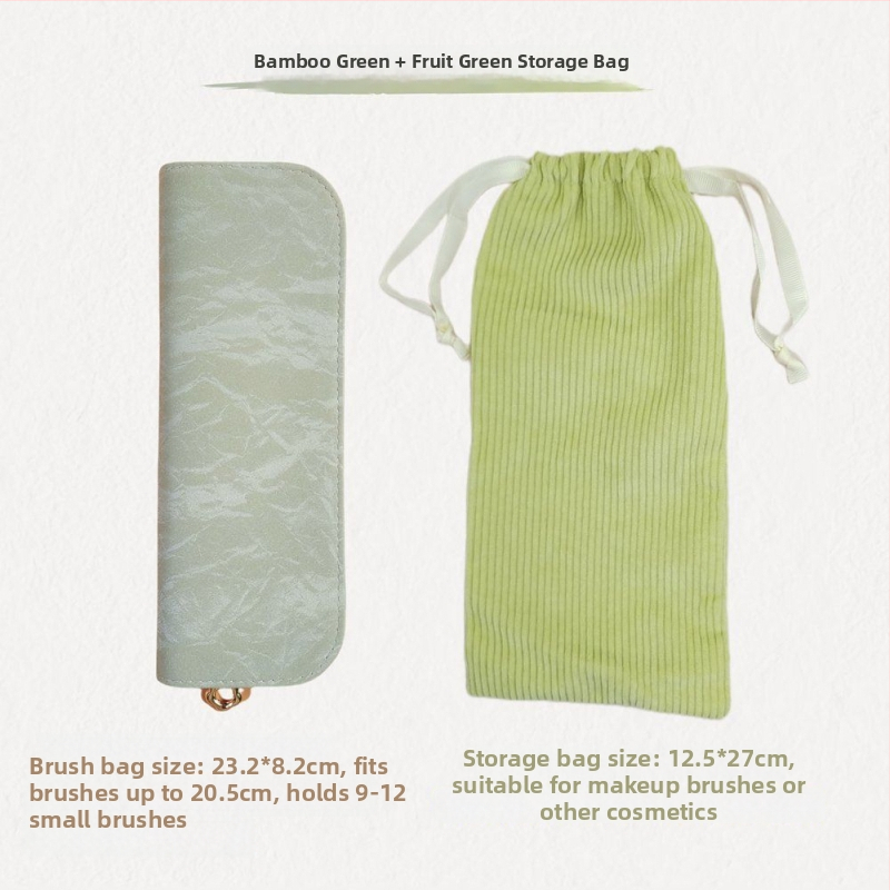 Θήκη αποθήκευσης πινέλων μακιγιάζ – ναϊλον τρίχες, ταξιδιωτική θήκη με φερμουάρ, κατάλληλη για eyeliner, μολύβι φρυδιών και στυλό μανικιούρ